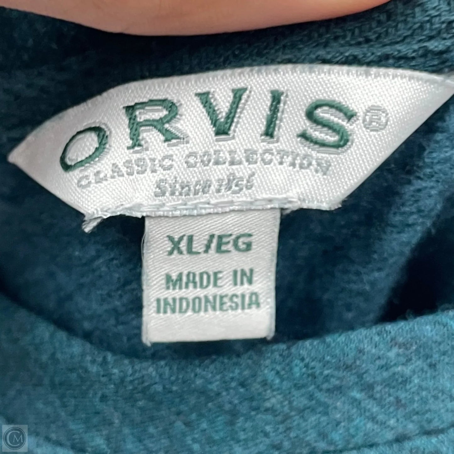 Sweatshirt Crewneck By Orvis In Green, Size: Xl