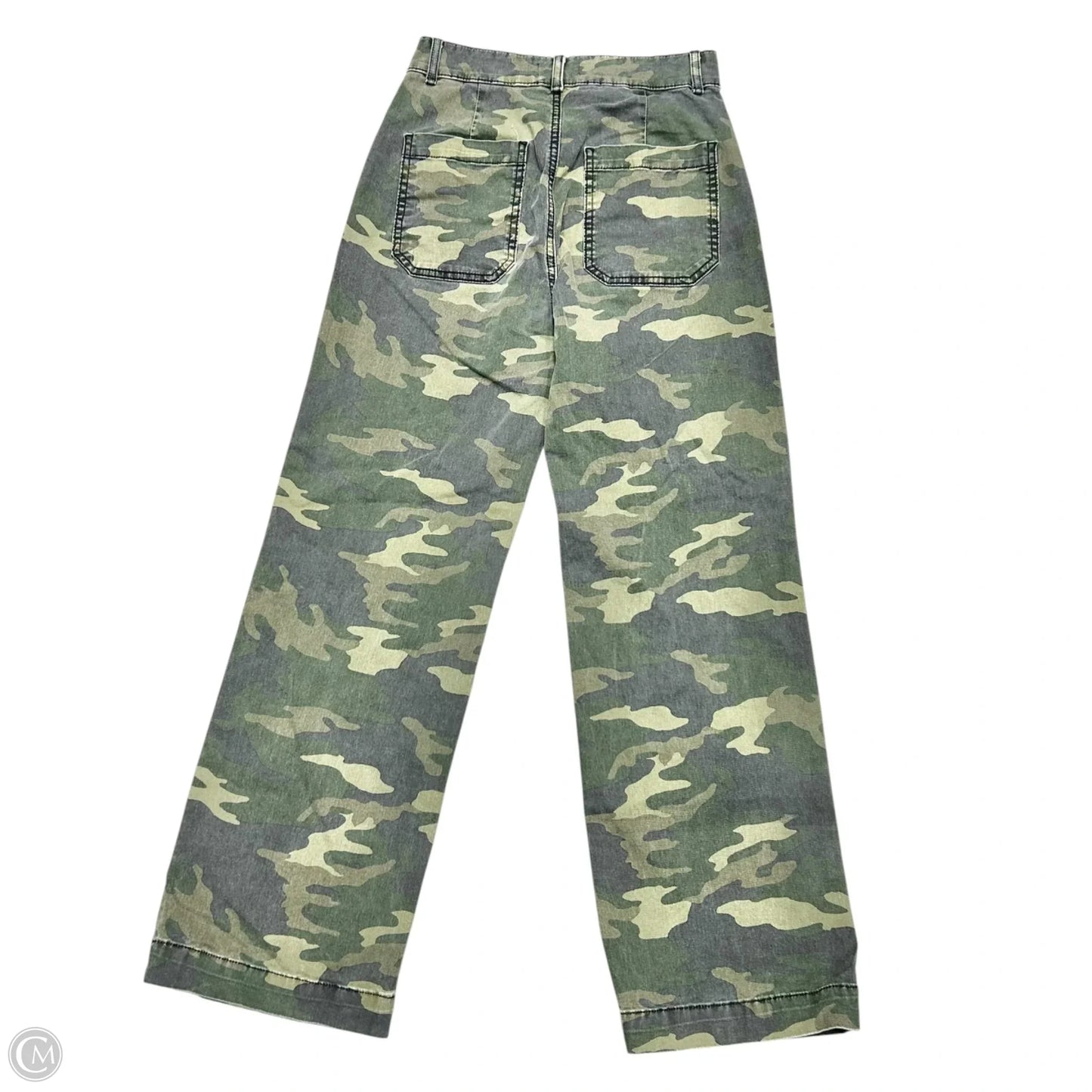 Jeans Wide Leg By Askk Ny In Camouflage Print, Size: 4
