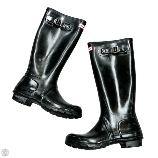 Boots Rain By Hunter In Black, Size: 7