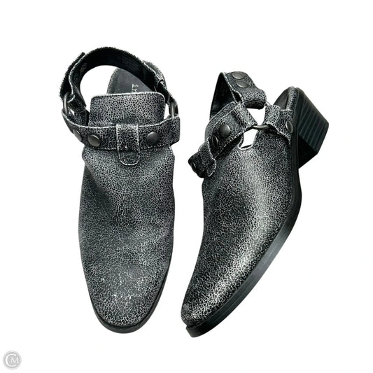 Shoes Heels Block By Indigo Rd In Black & Silver, Size: 9.5