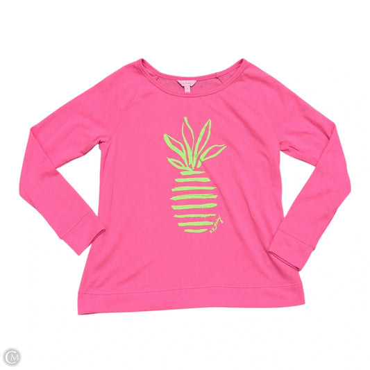 Top Long Sleeve Designer By Lilly Pulitzer In Pink, Size: S
