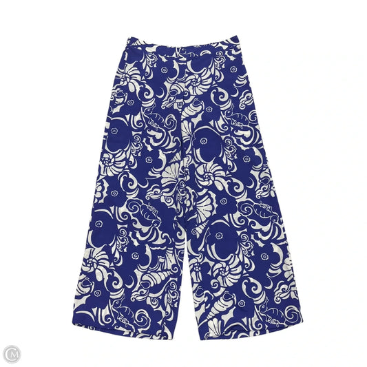 Pants Designer By Lilly Pulitzer In Blue & White, Size: M