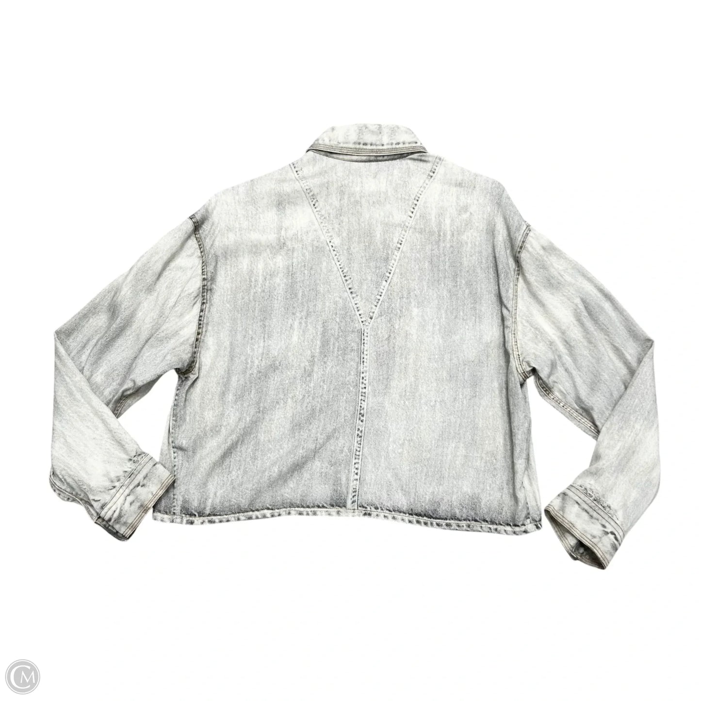 Blouse Long Sleeve By Rag And Bone In Grey, Size: S
