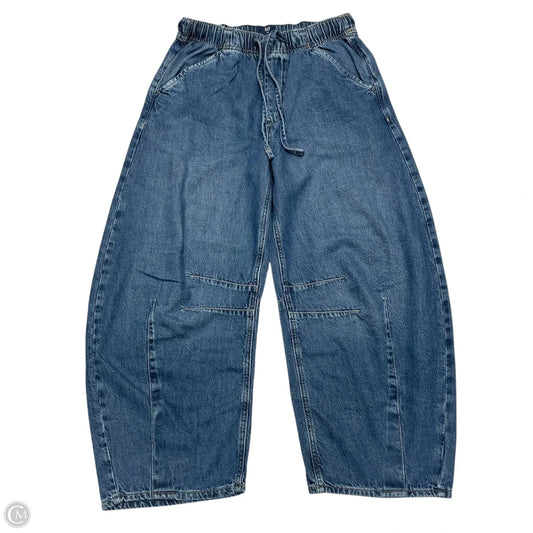 Jeans Wide Leg By Gap In Blue Denim, Size: Xs