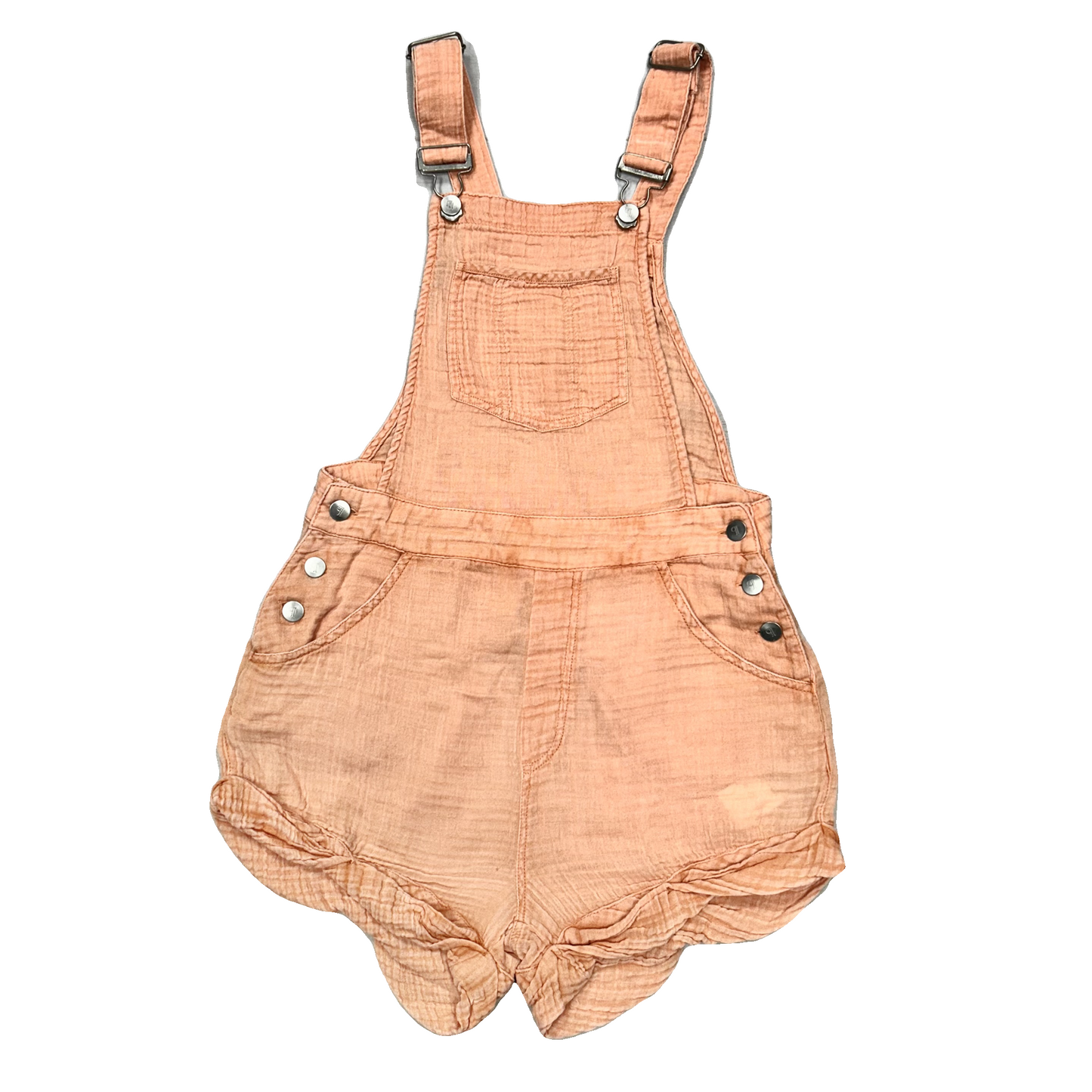 Shortalls By Pilcro In Coral, Size: Xs