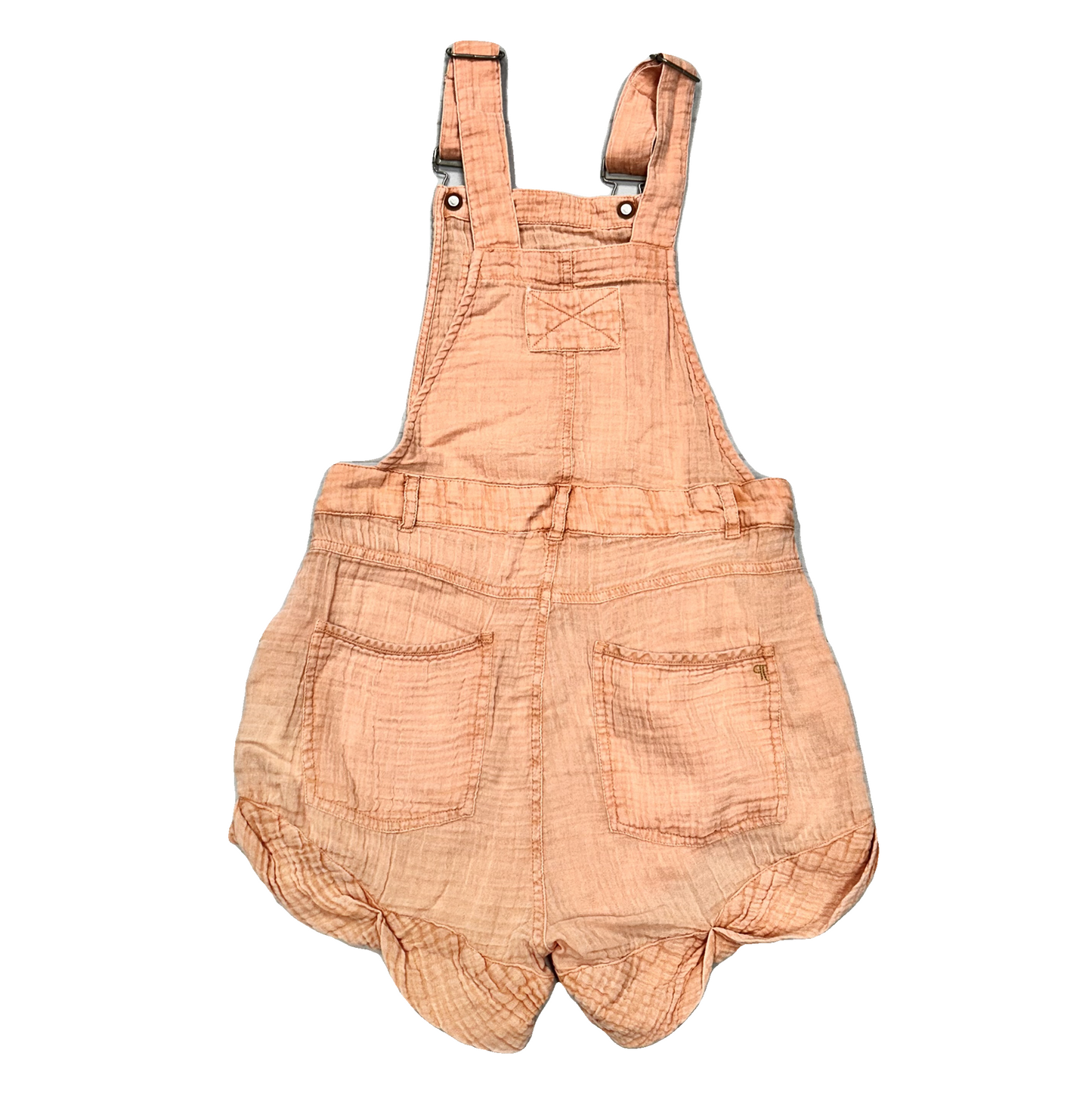 Shortalls By Pilcro In Coral, Size: Xs