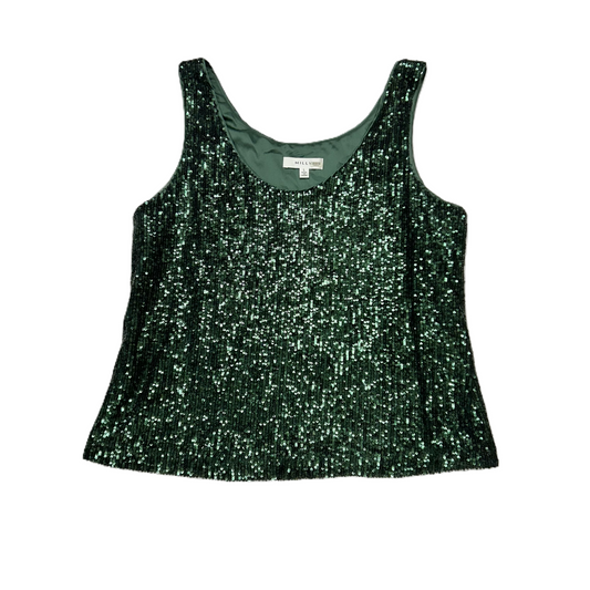 Top Sleeveless Designer By Milly In Green, Size: L