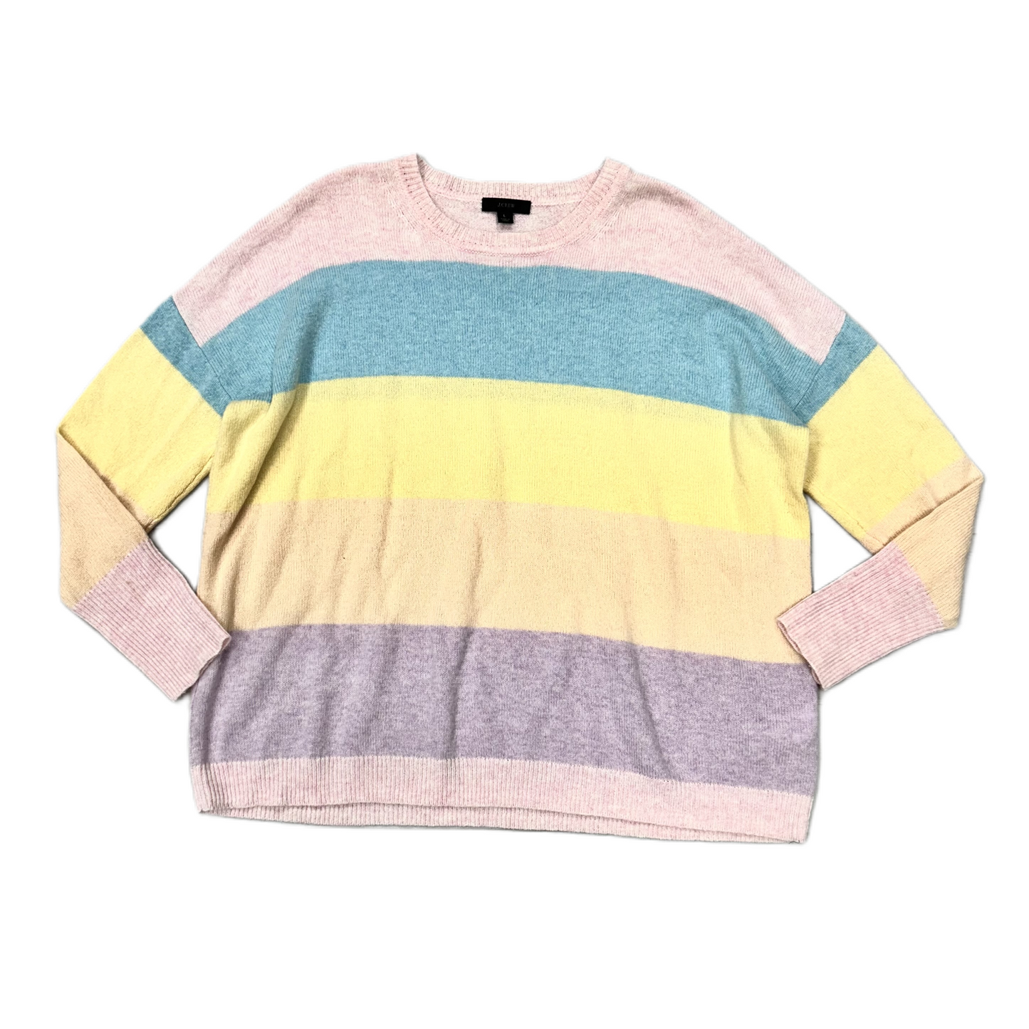 Sweater By J. Crew In Striped Pattern, Size: L