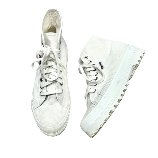 Shoes Sneakers By Superga In White, Size: 9