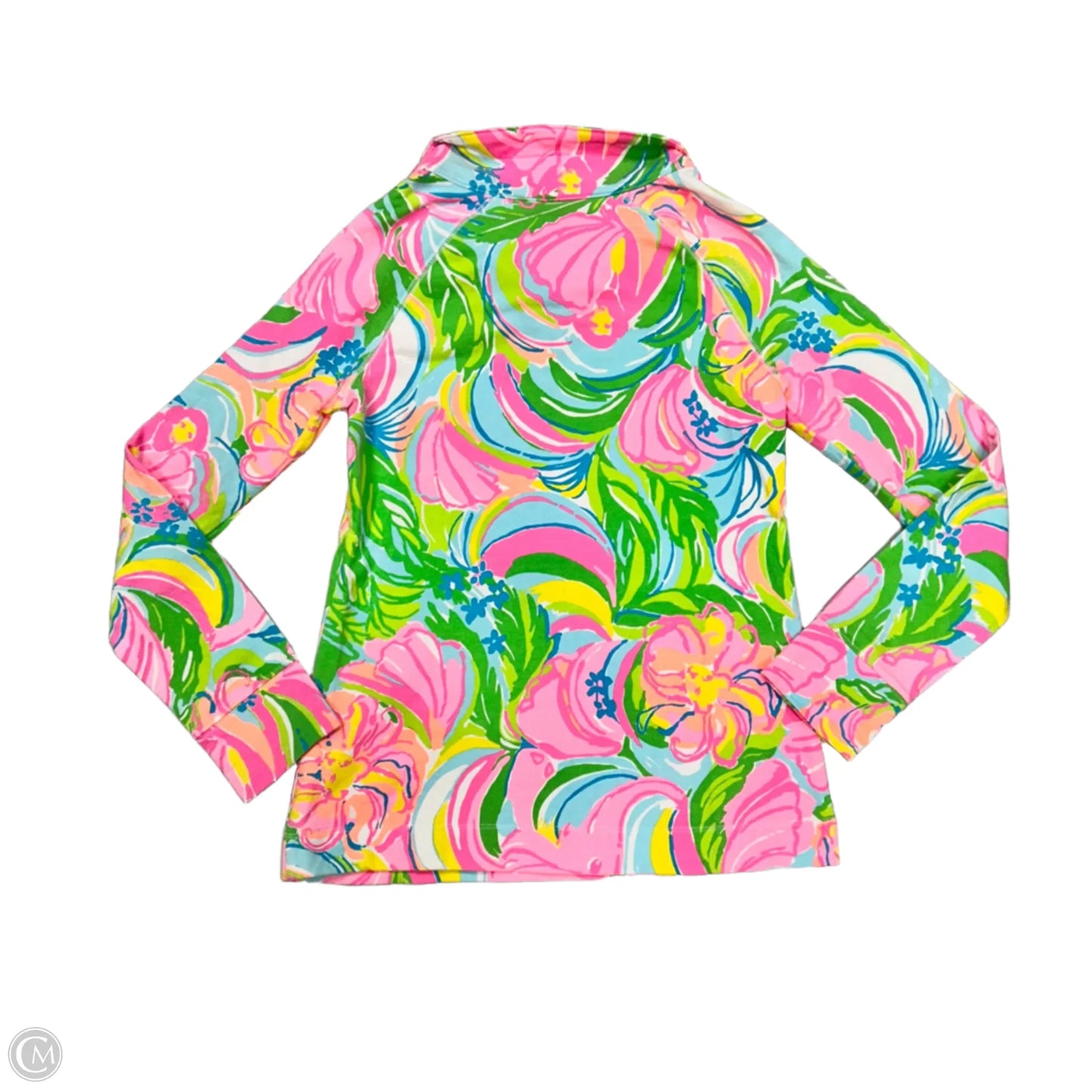 Jacket Designer By Lilly Pulitzer In Green & Pink, Size: Xs