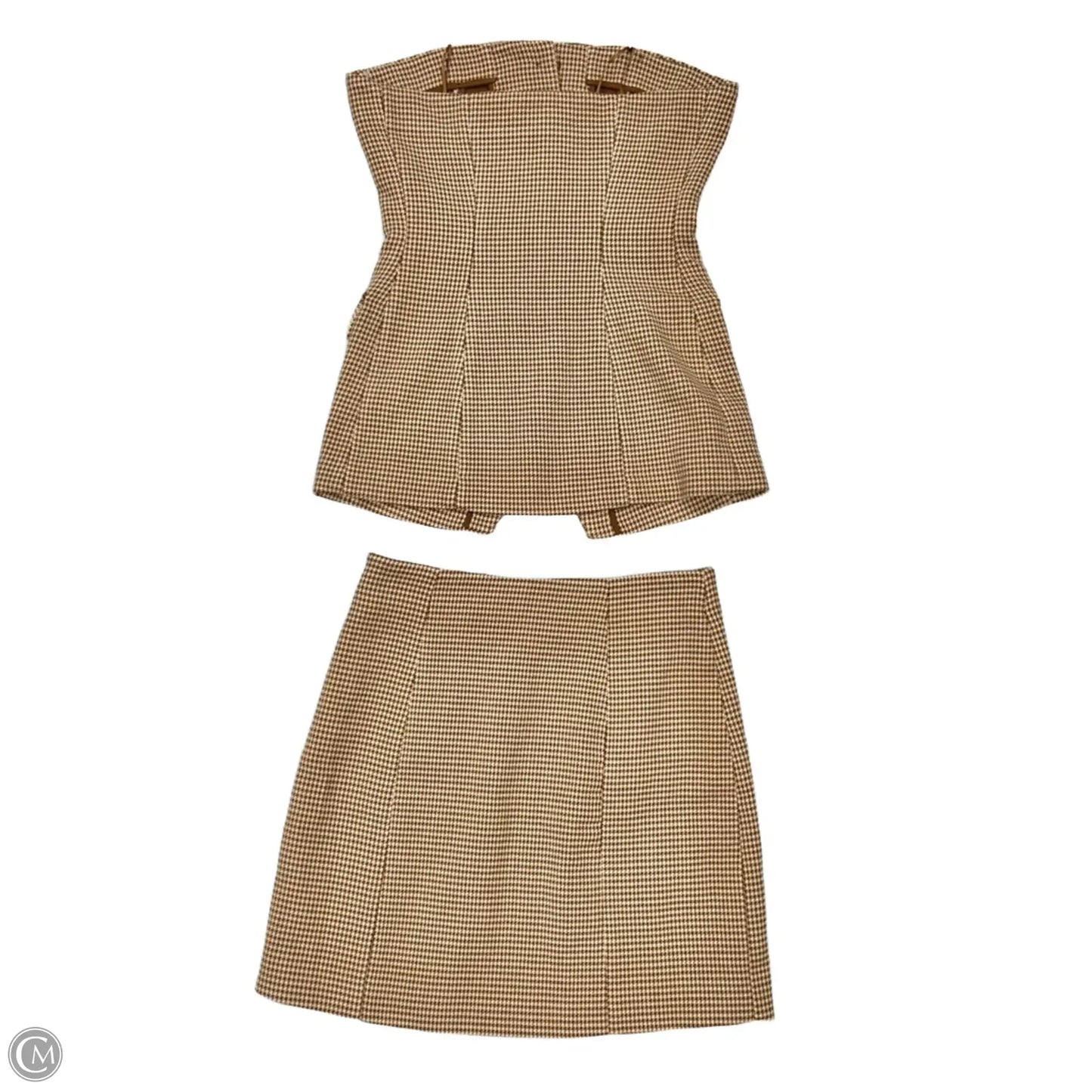 Skirt Set 2pc By Favorite Daughter In Brown & Tan, Size: 4