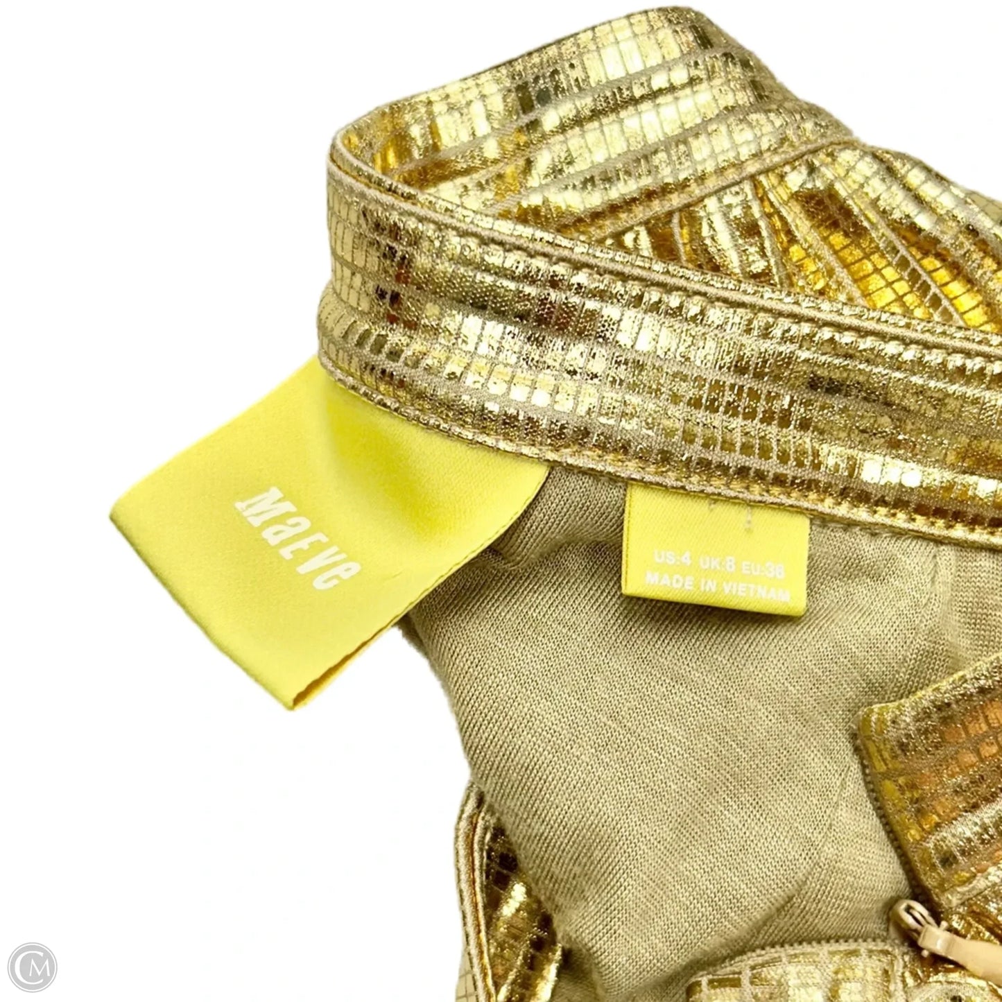 Skirt Midi By Maeve In Gold, Size: 4