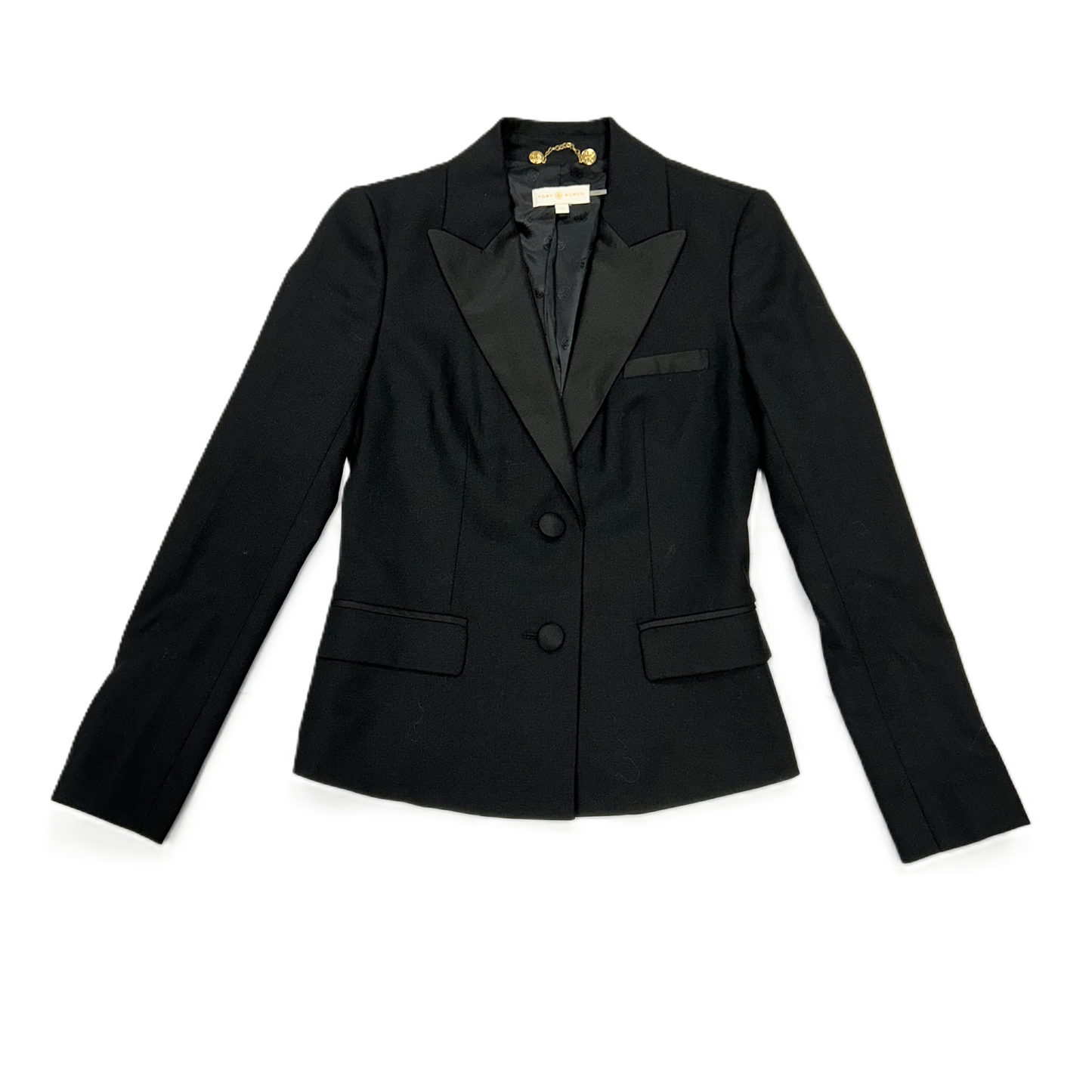 Black Blazer Designer By Tory Burch, Size: Xs