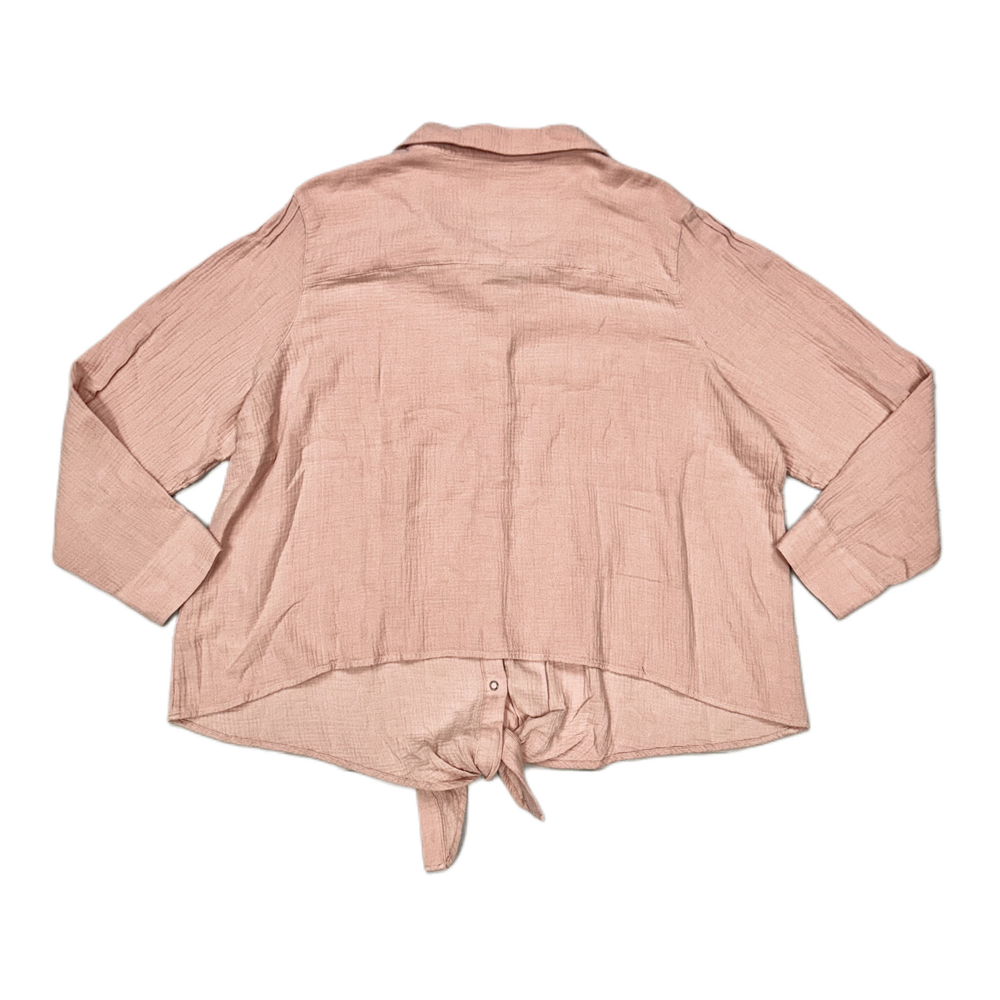 Pink Top Long Sleeve By Any Body, Size: 2x