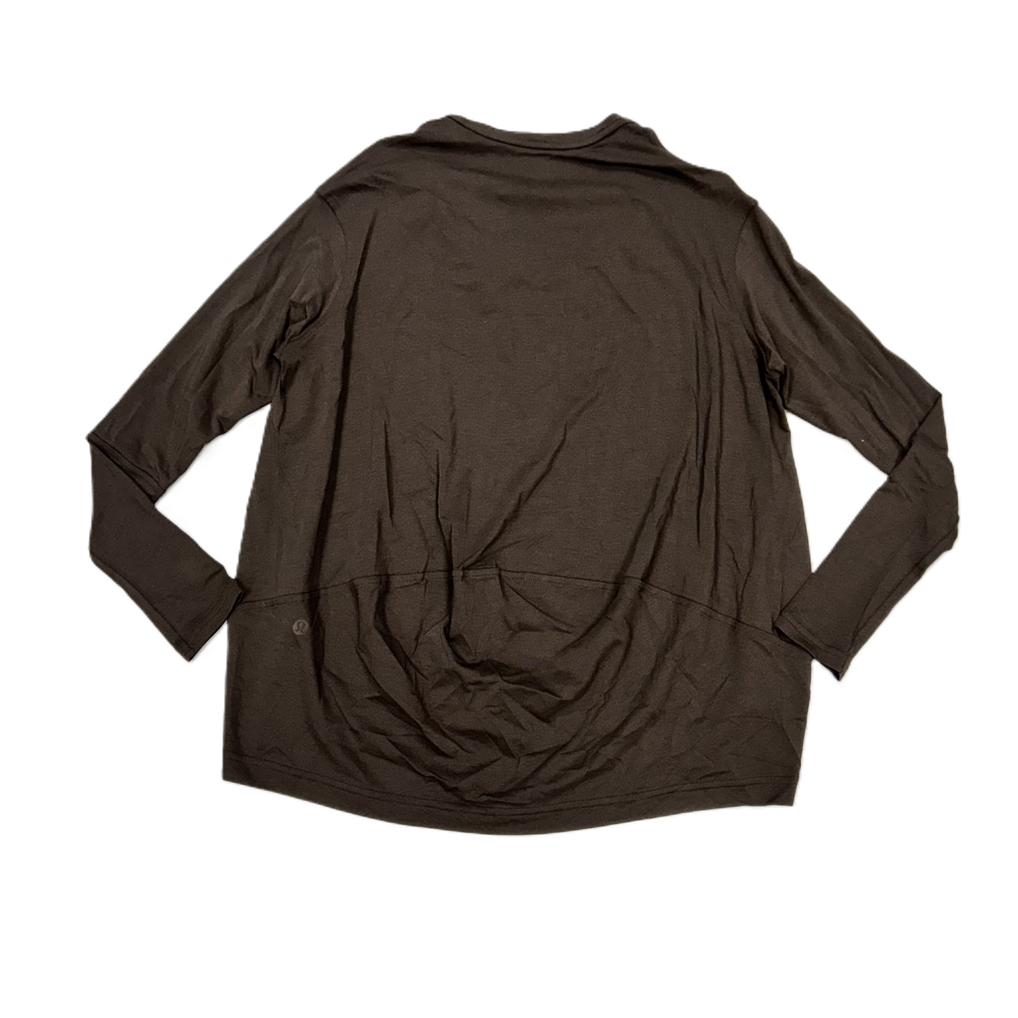 Brown Athletic Top Long Sleeve Crewneck By Lululemon, Size: Xs