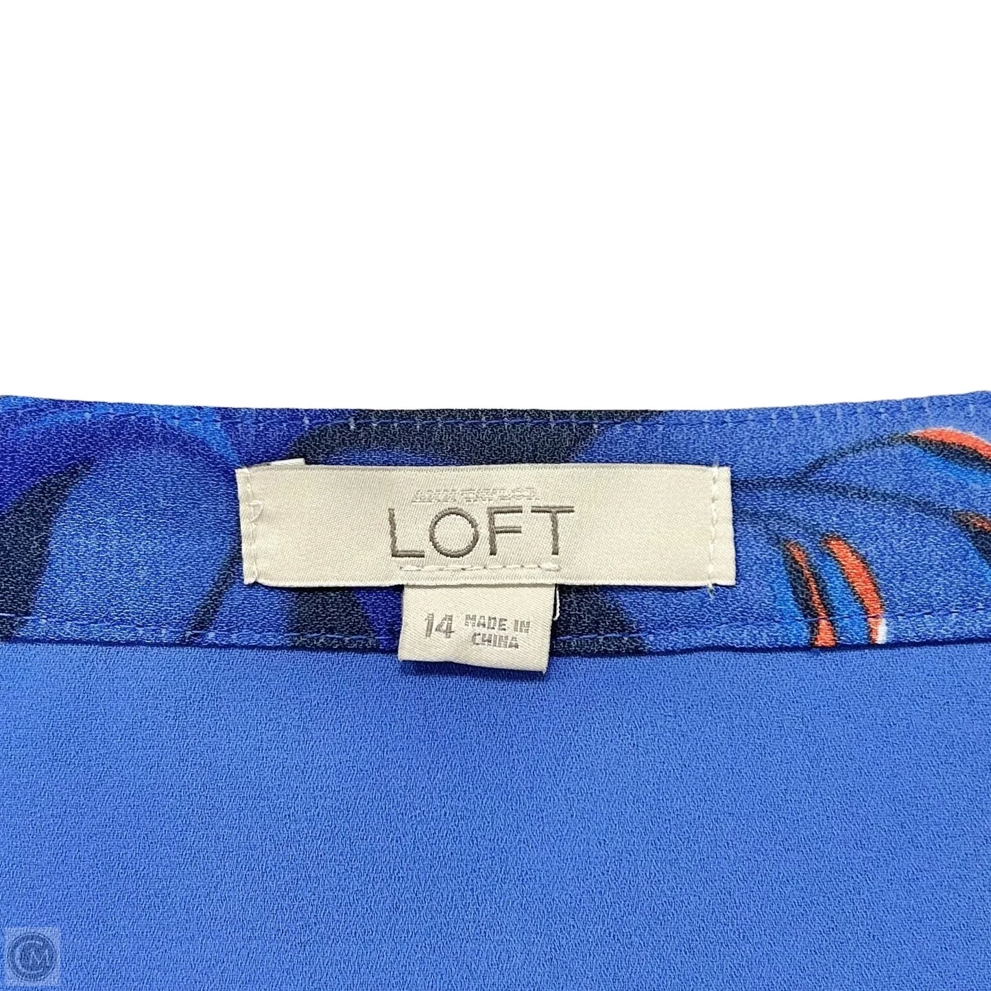 Skirt Mini & Short By Loft In Blue & Orange, Size: 14