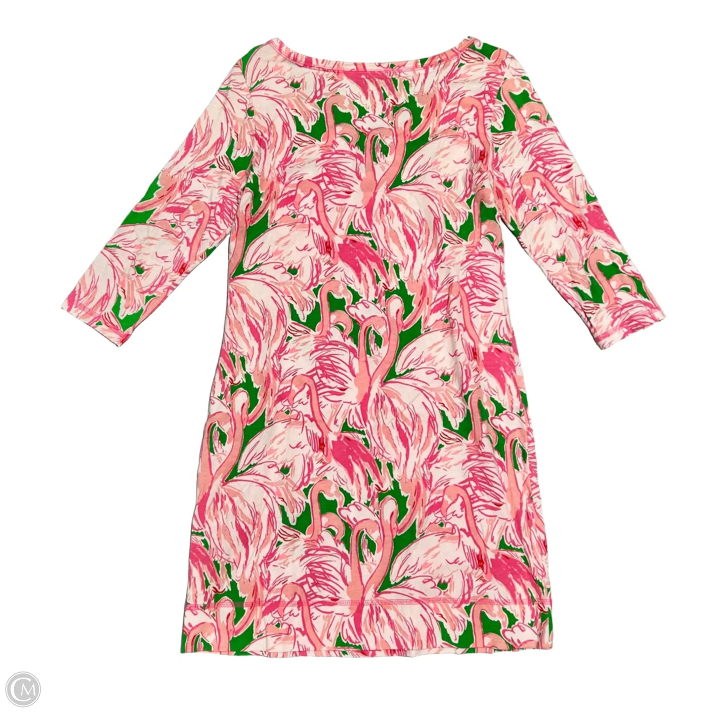 Dress Designer By Lilly Pulitzer In Green & Pink, Size: M