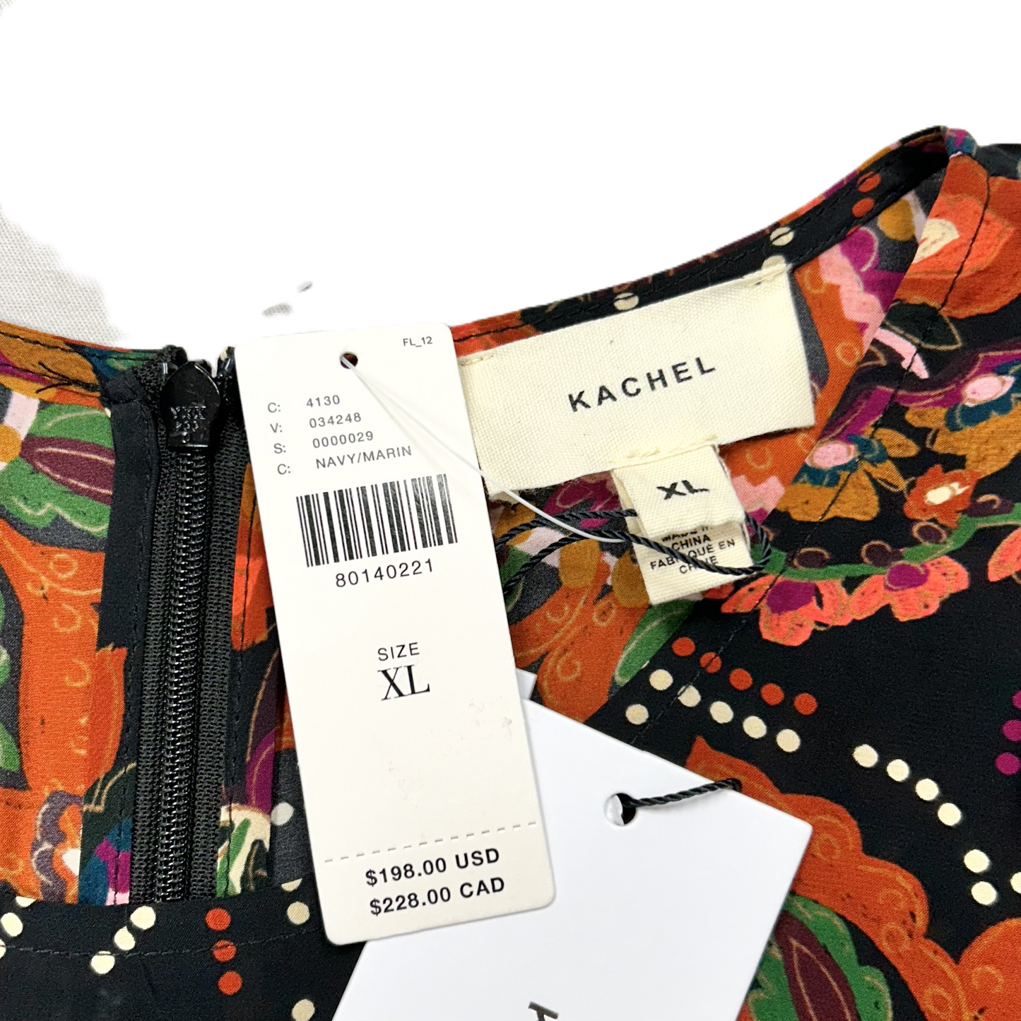 Dress Casual Maxi By Kachel In Black & Orange, Size: Xl