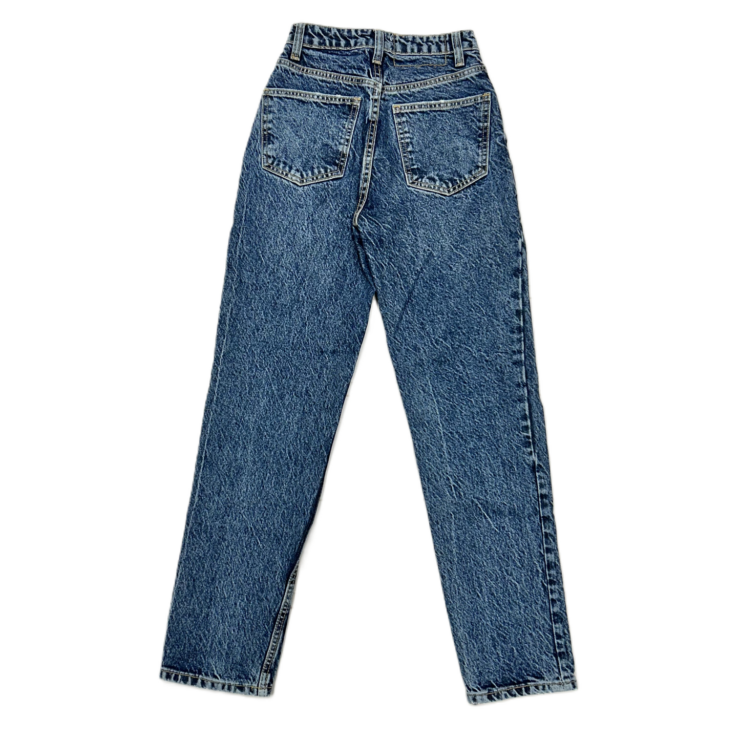 Jeans Straight By Zara In Blue Denim, Size: 0