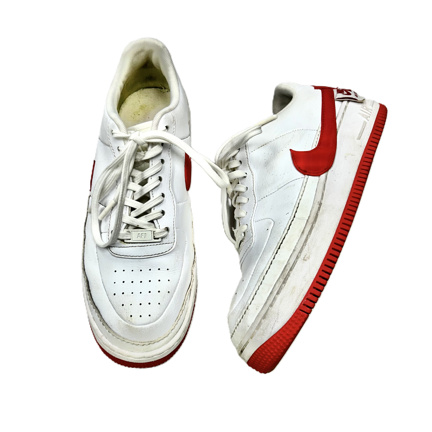 Shoes Sneakers By Nike In Red & White, Size: 9.5