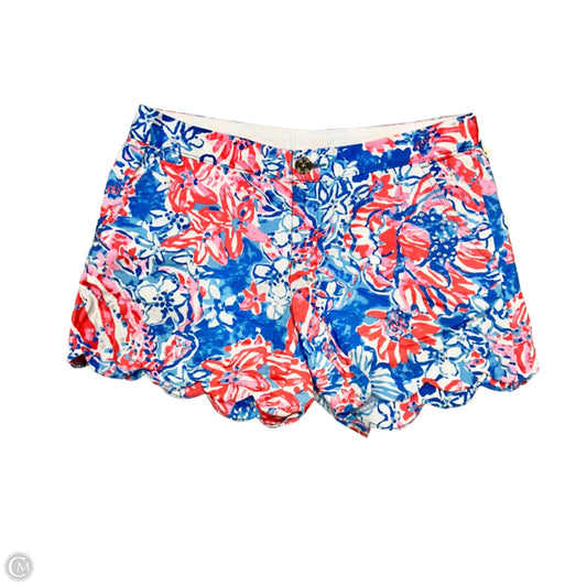 Shorts Designer By Lilly Pulitzer In Blue Red & White, Size: 4