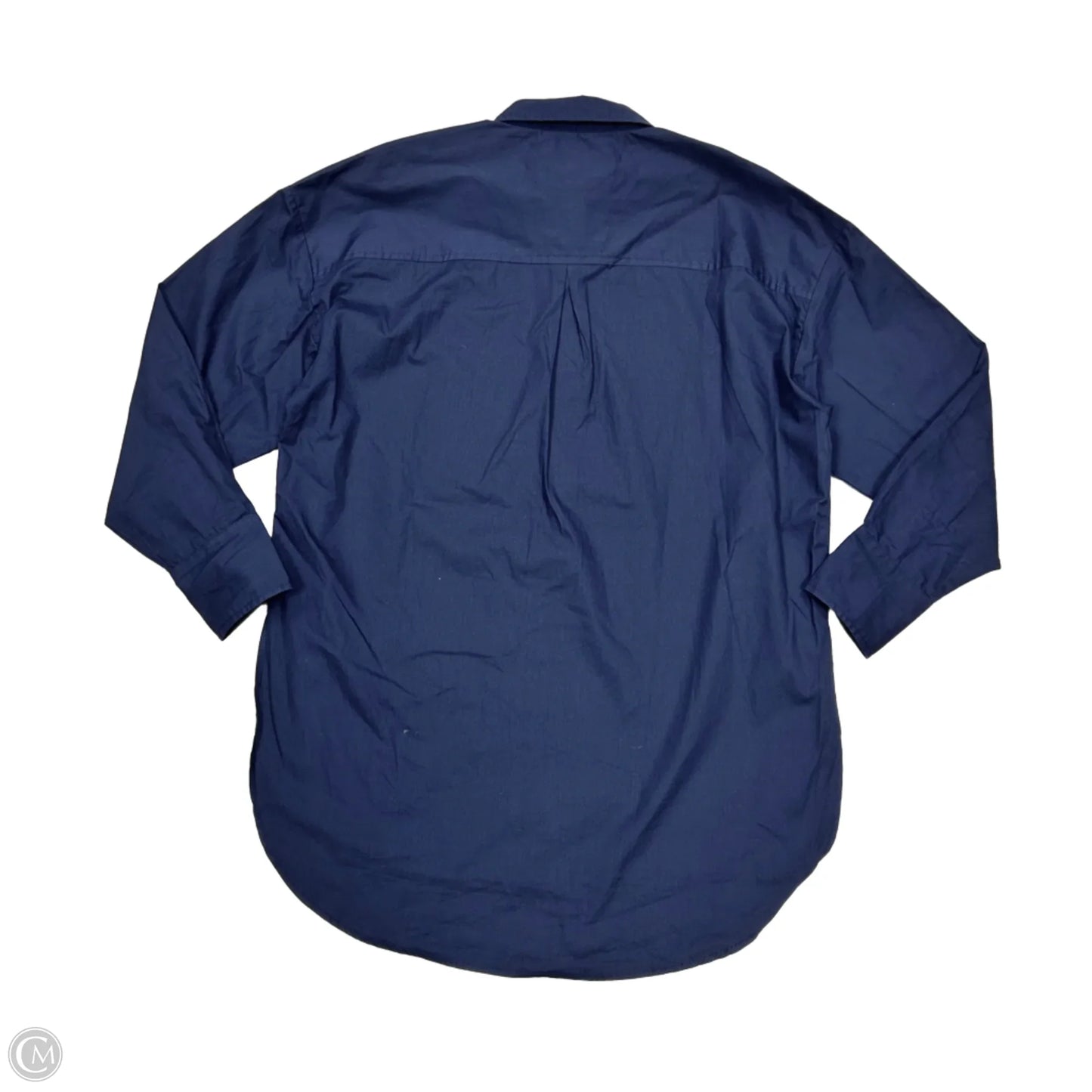 Top Long Sleeve By Maeve In Blue & White, Size: Xs