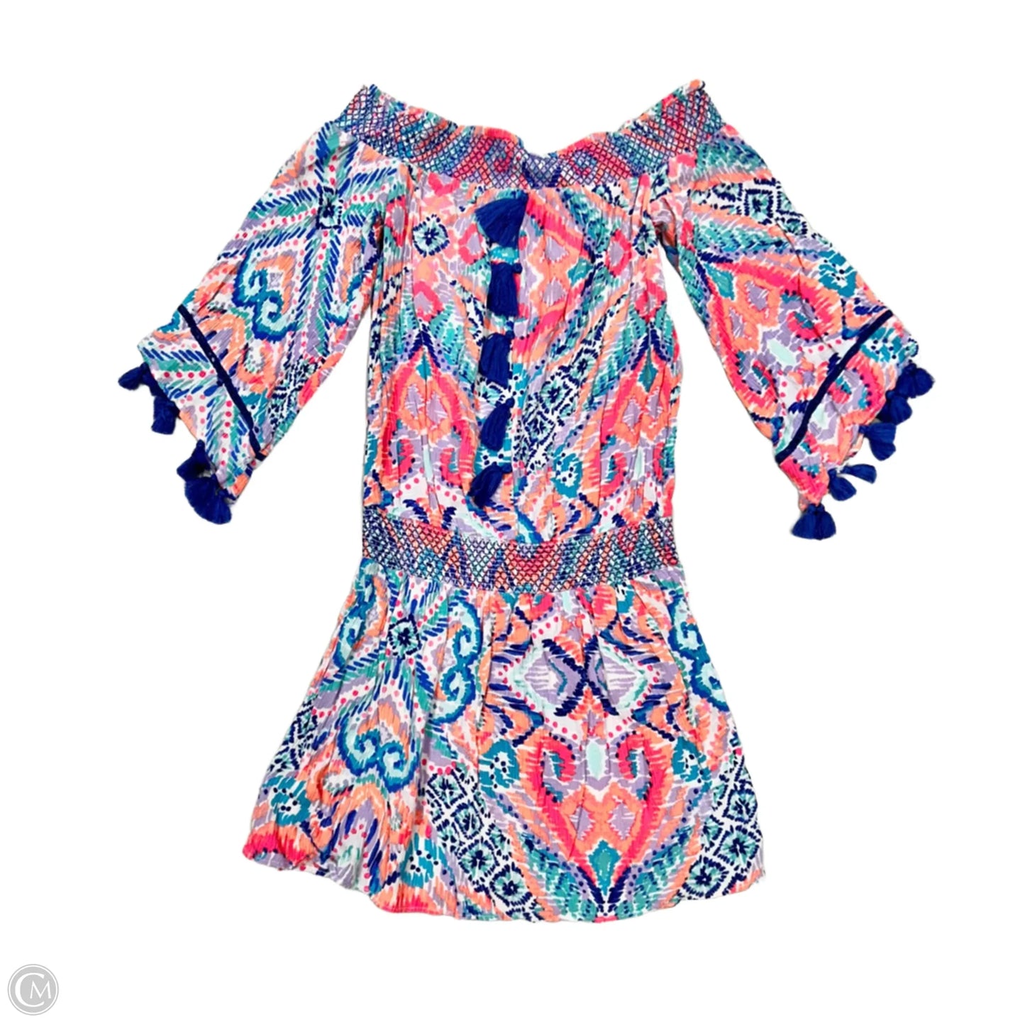 Dress Designer By Lilly Pulitzer In Blue & Orange, Size: Xs