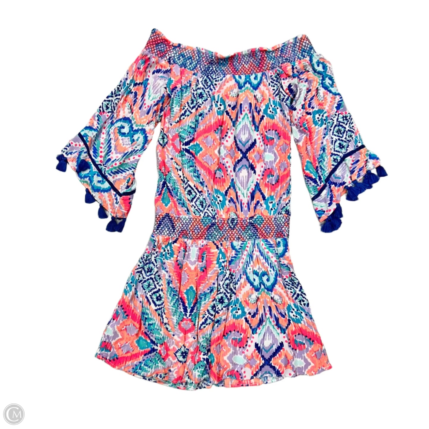 Dress Designer By Lilly Pulitzer In Blue & Orange, Size: Xs