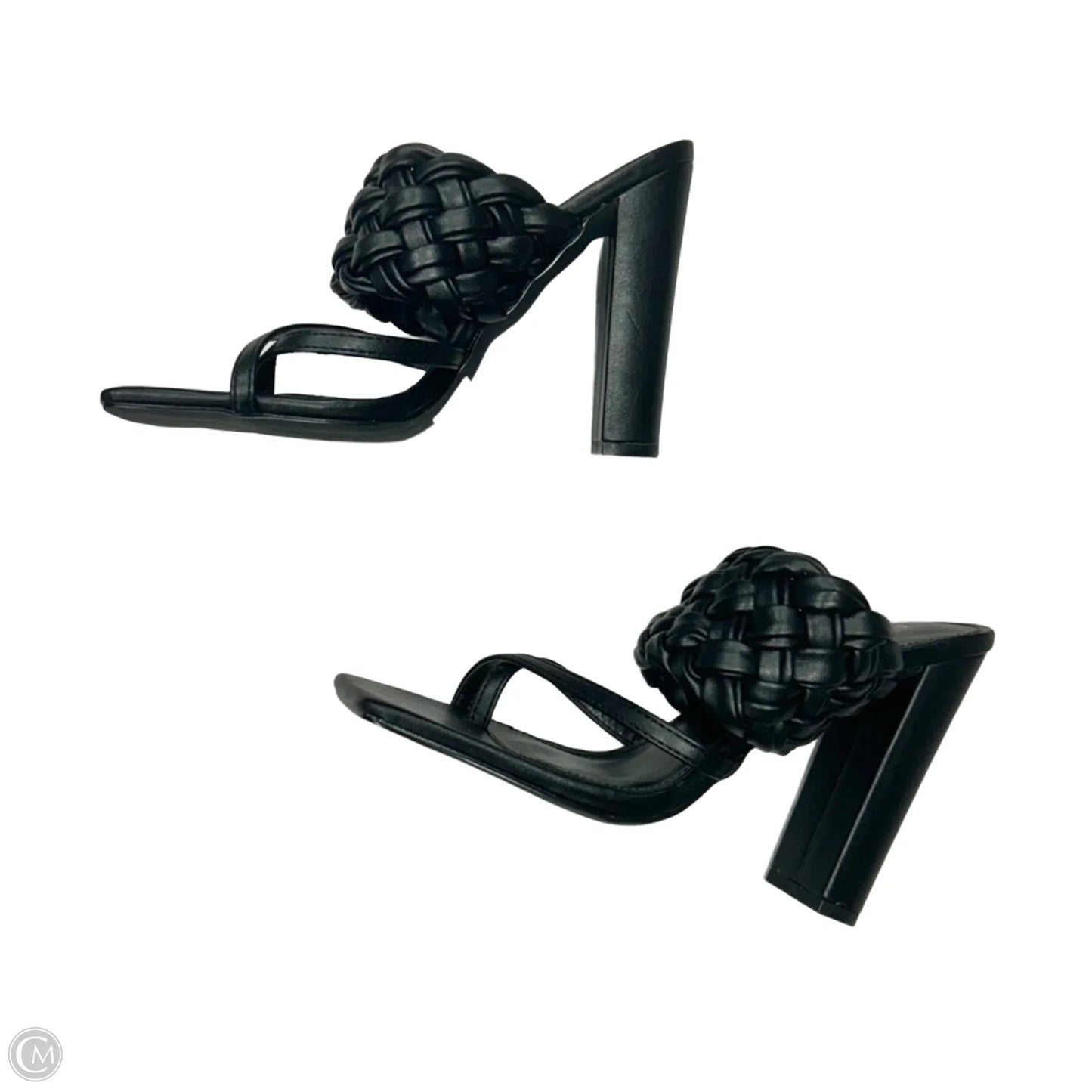 Sandals Heels Stiletto By Fashion Nova In Black, Size: 6.5