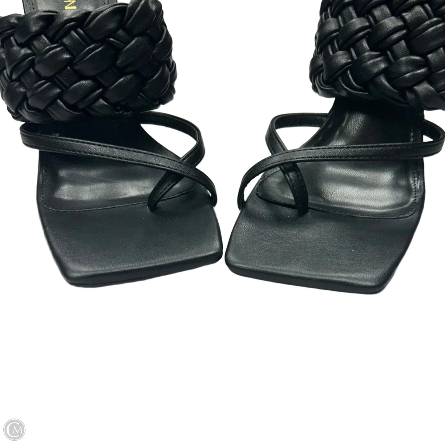 Sandals Heels Stiletto By Fashion Nova In Black, Size: 6.5