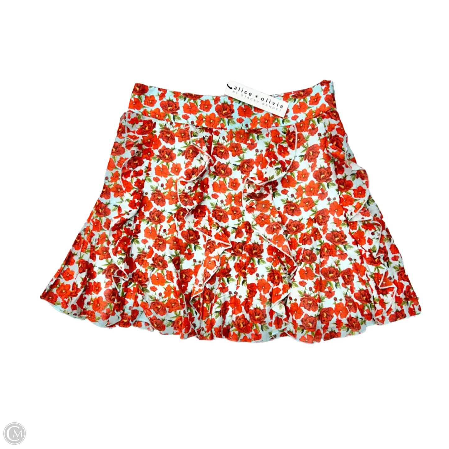 Skirt Designer By Alice + Olivia In Blue & Red, Size: 0