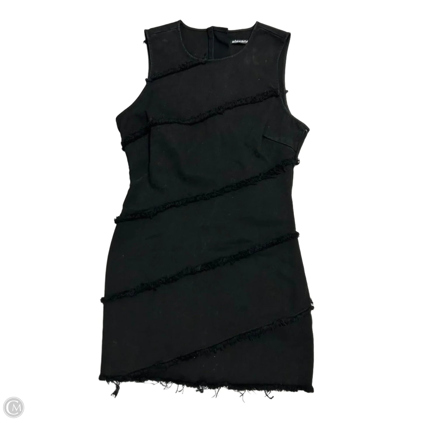 Dress Luxury Designer By Alexander Wang In Black Denim, Size: M