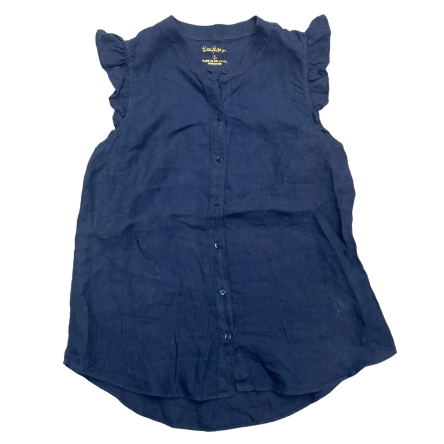 Top Sleeveless Designer By Lilly Pulitzer In Navy, Size: S
