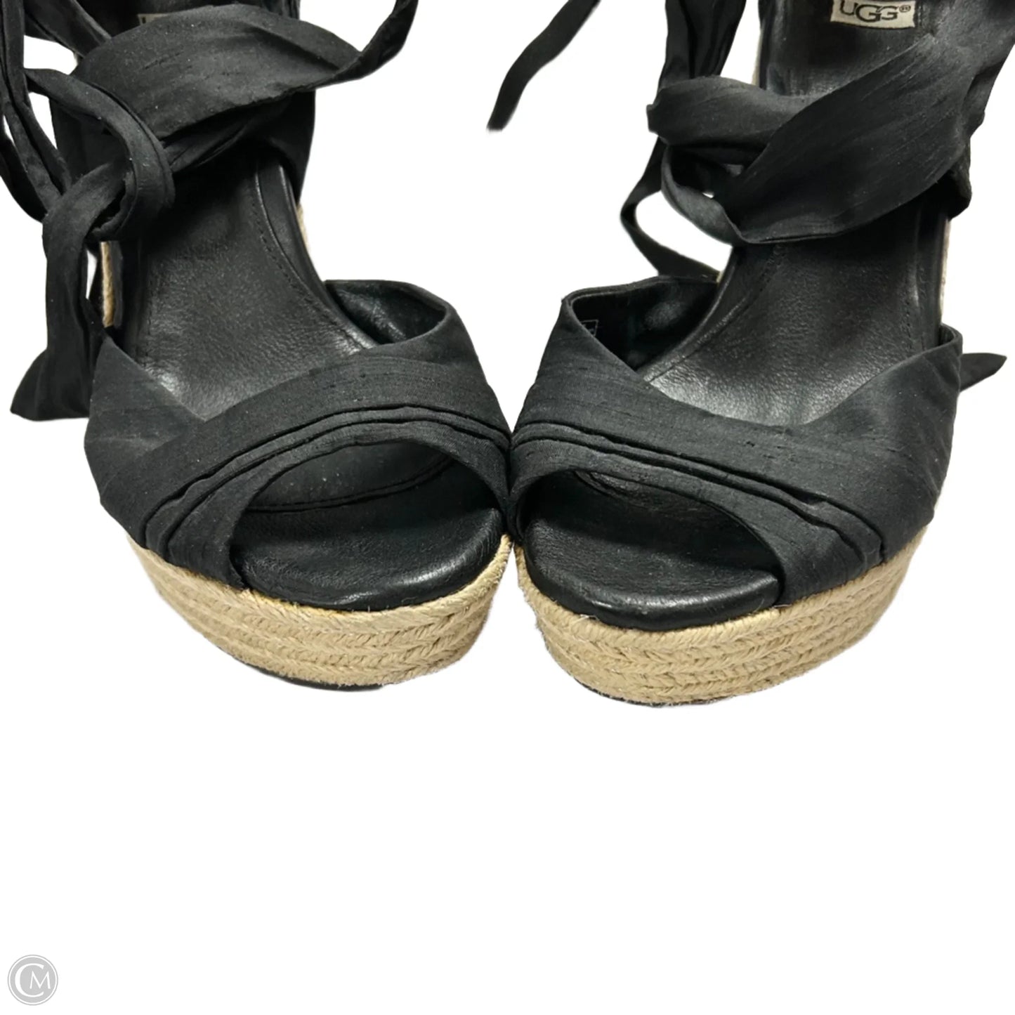 Sandals Designer By Ugg In Black, Size: 8