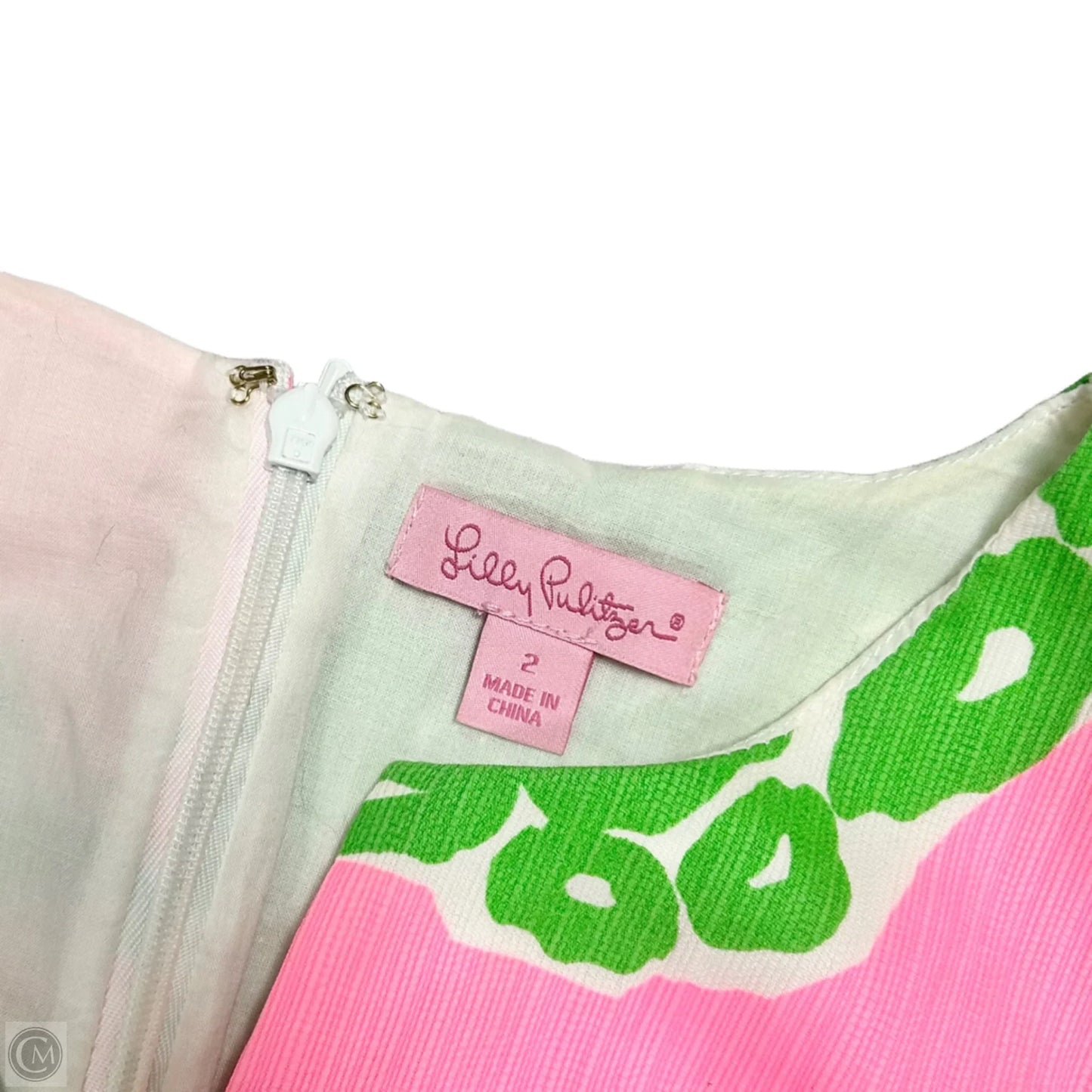 Dress Designer By Lilly Pulitzer In Green & Pink, Size: Xs