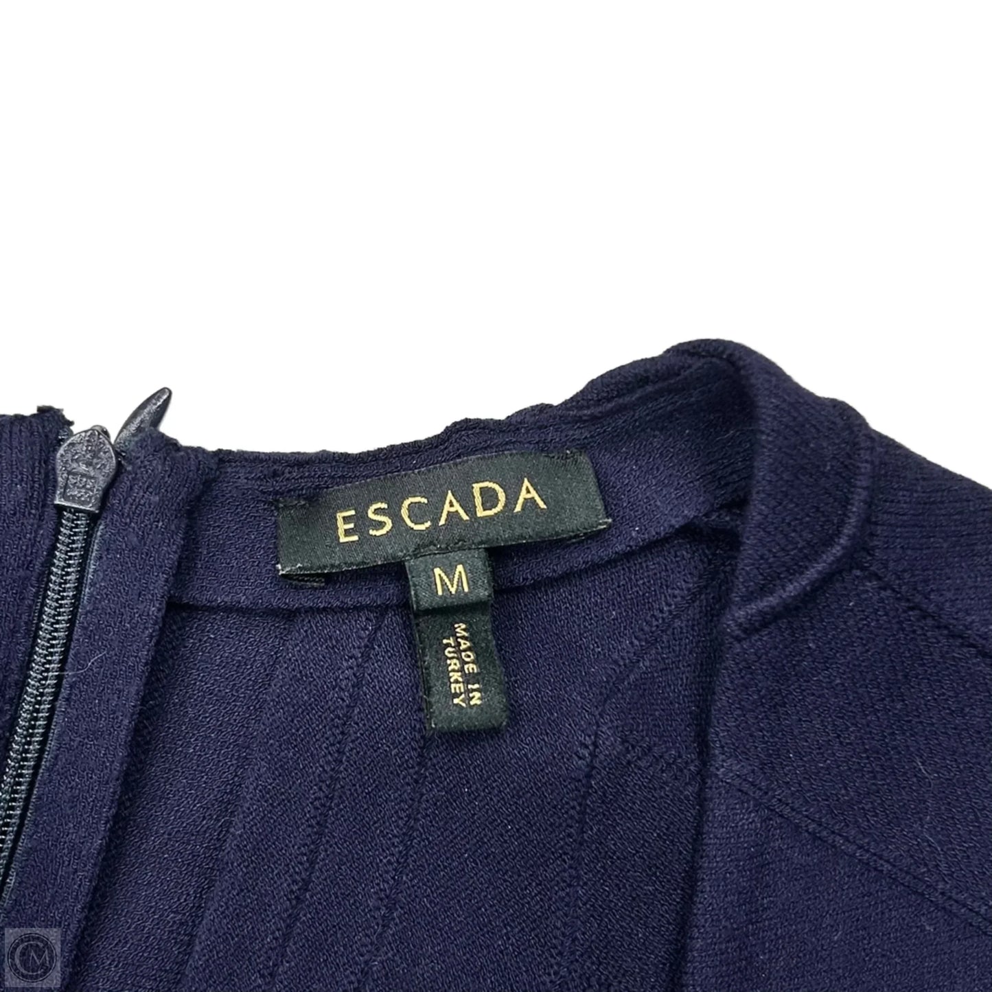Dress Designer By Escada In Navy, Size: M