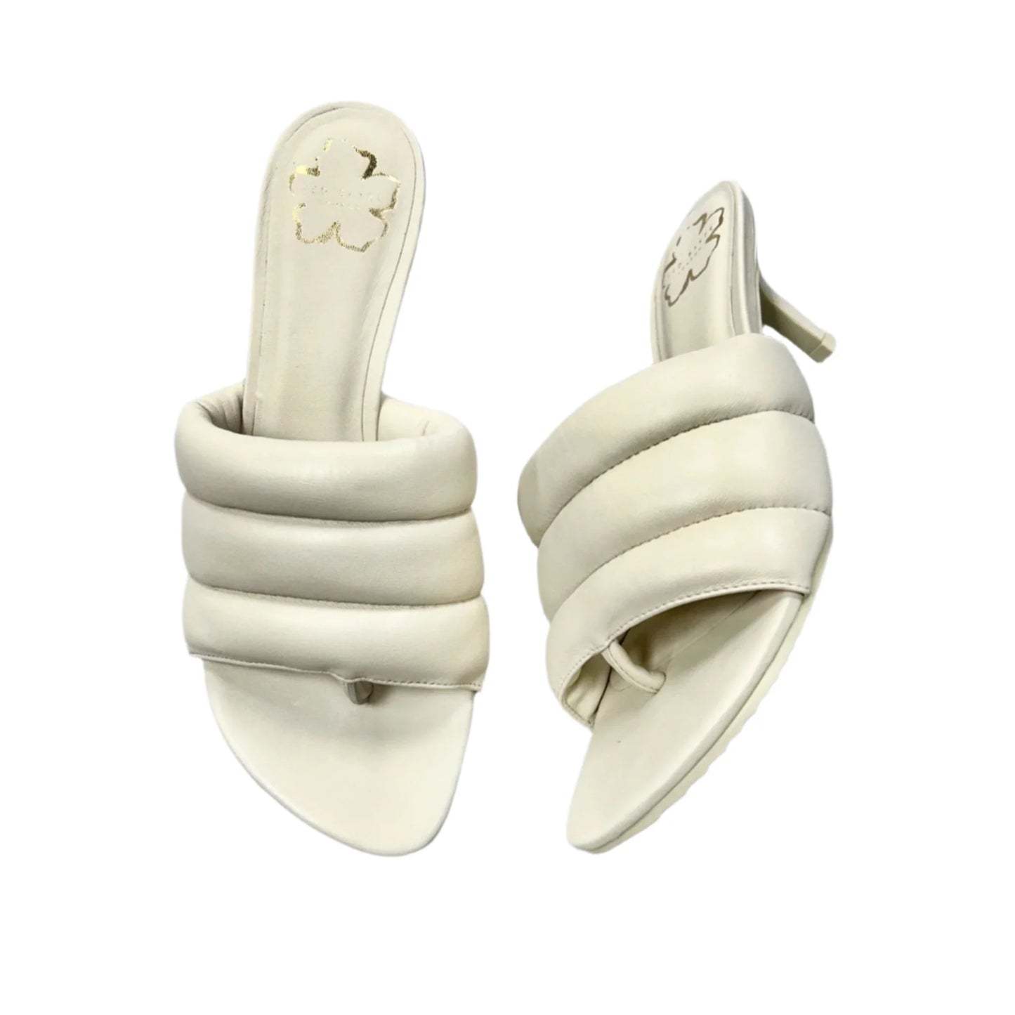 Sandals Heels Kitten By Ted Baker In Off White, Size: 8.5