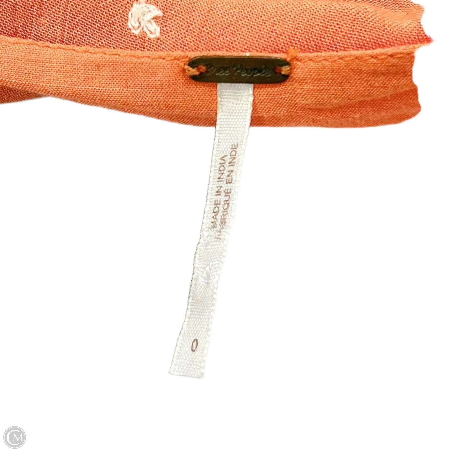 Dress Casual Short By Free People In Orange & White, Size: Xs