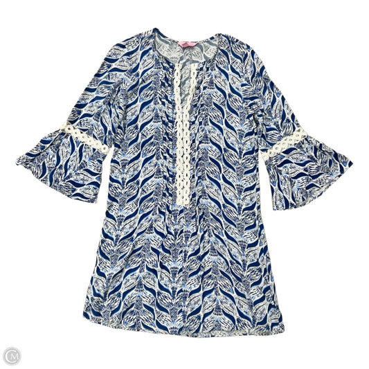 Dress Designer By Lilly Pulitzer In Blue & White, Size: S