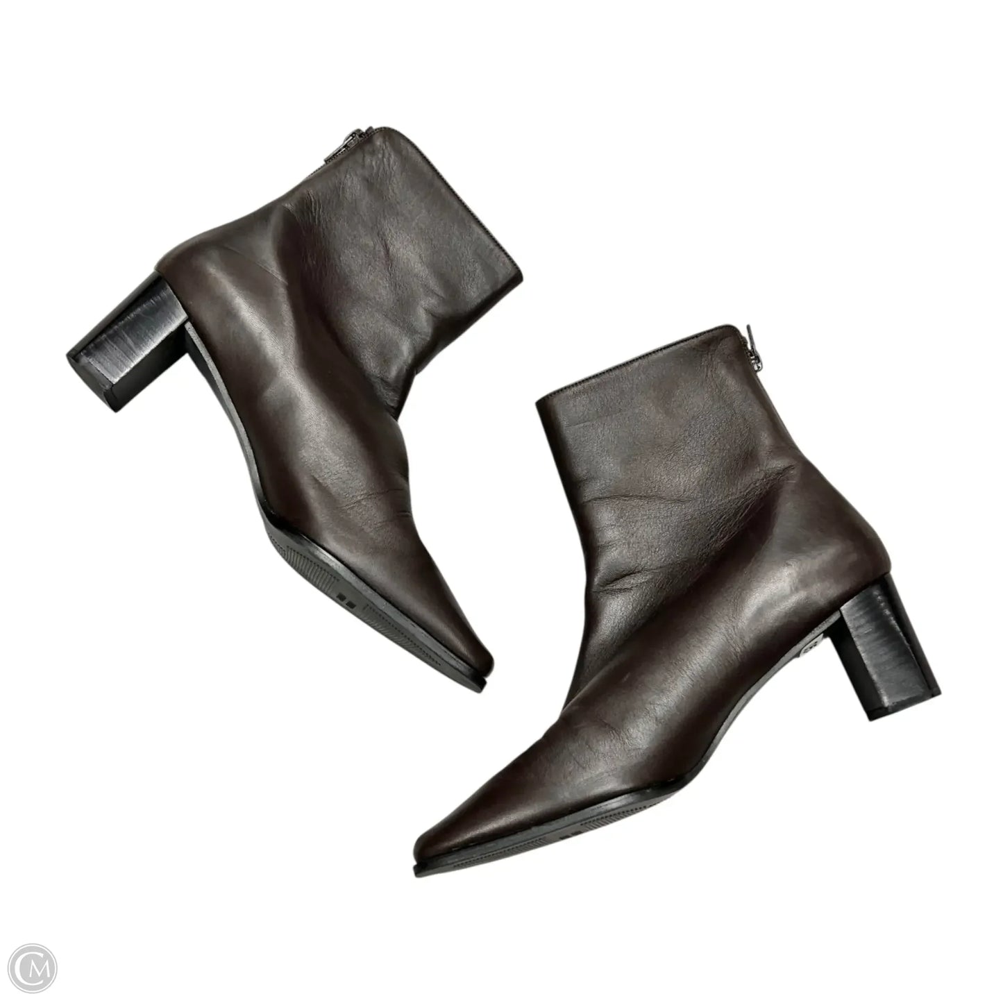 Boots Designer By Stuart Weitzman In Brown, Size: 9.5