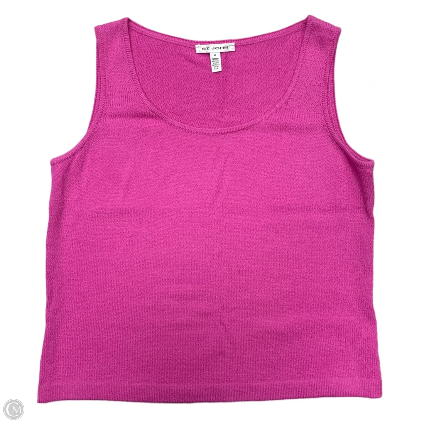 Tank Top Designer By St. John In Pink, Size: M