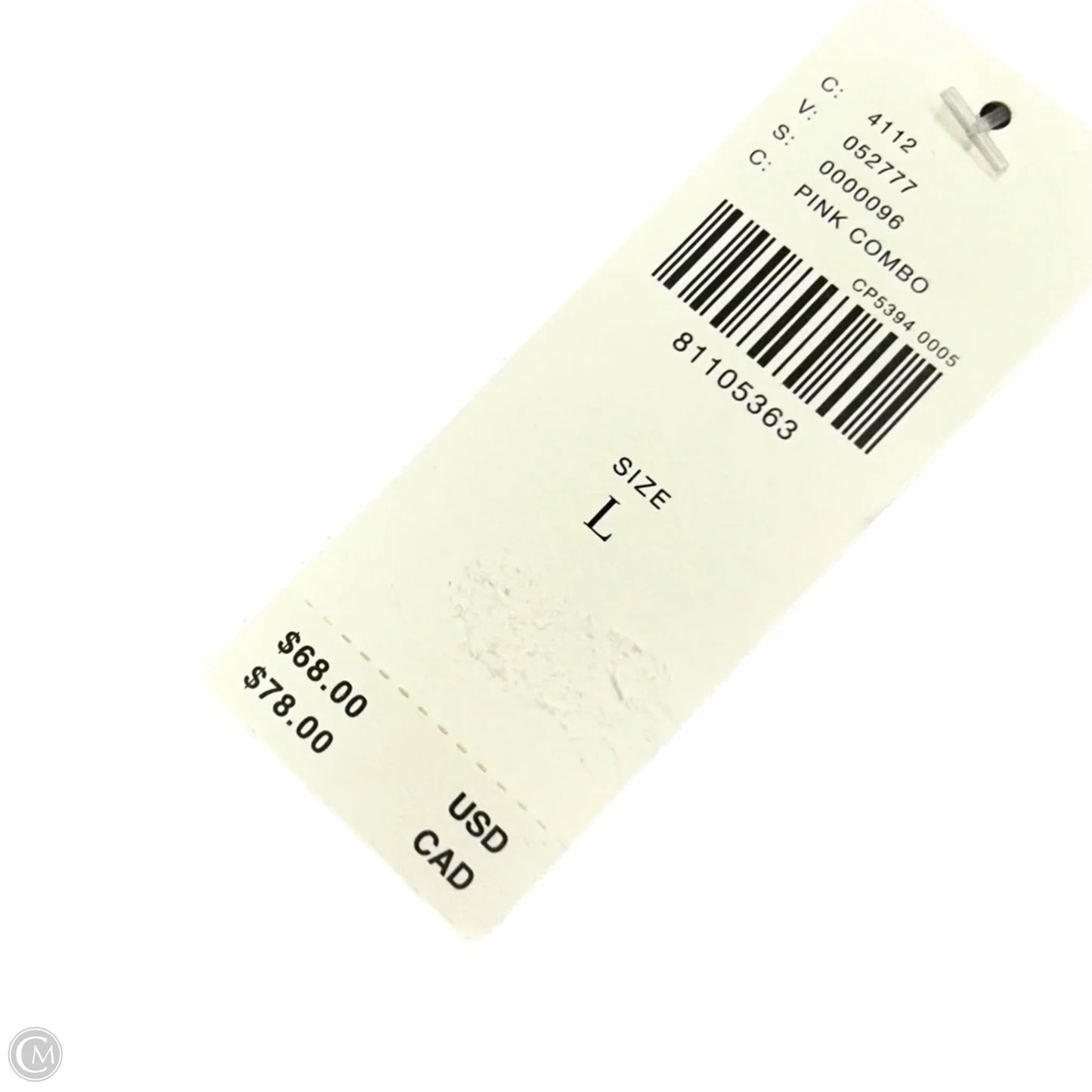 Top Sleeveless By Anthropologie In Pink & White, Size: L