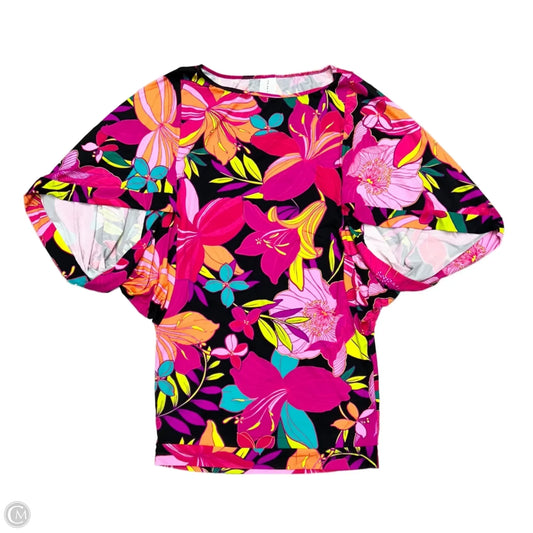 Top Short Sleeve By Trina Turk In Floral Print, Size: S