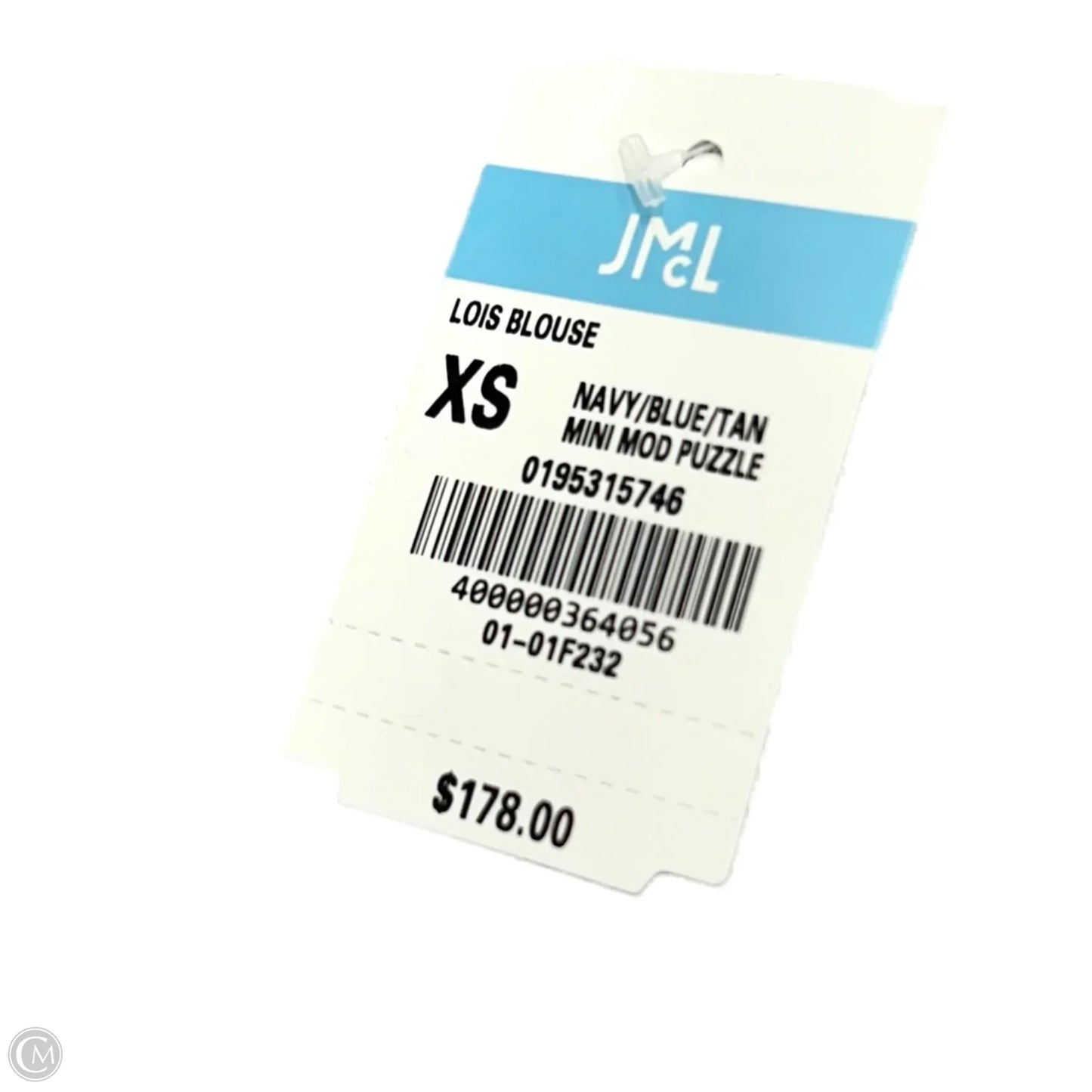 Top Long Sleeve By J Mclaughlin In Blue & Tan, Size: Xs