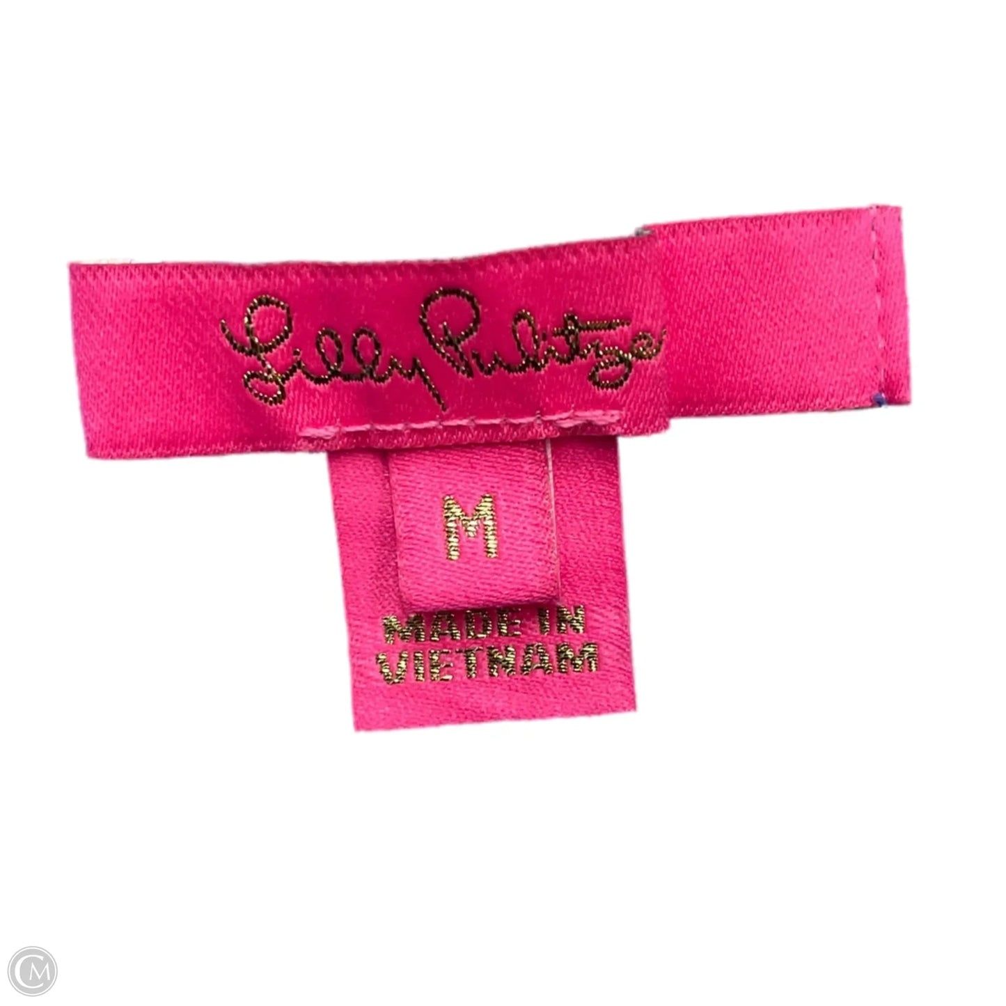 Top Short Sleeve Designer By Lilly Pulitzer In Blue, Size: M