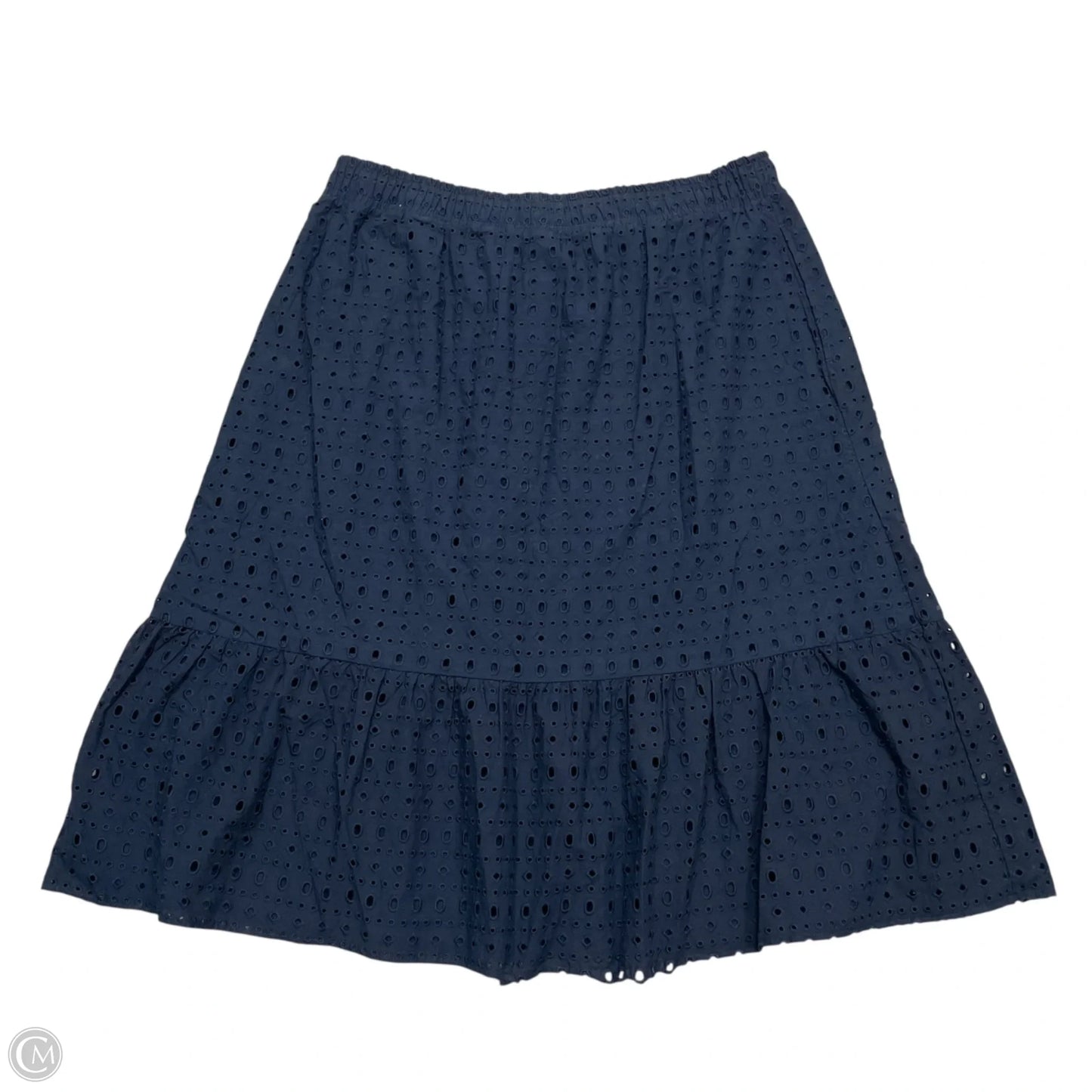 Skirt Midi By Time And Tru In Navy, Size: 3x