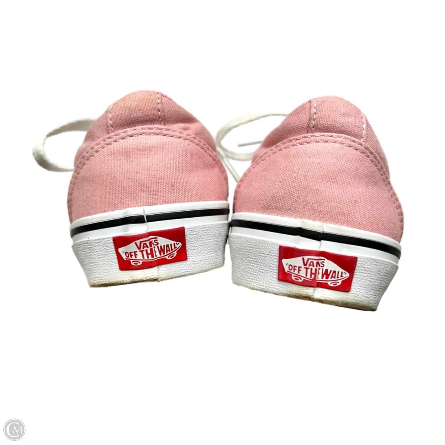 Shoes Sneakers By Vans In Pink & White, Size: 5
