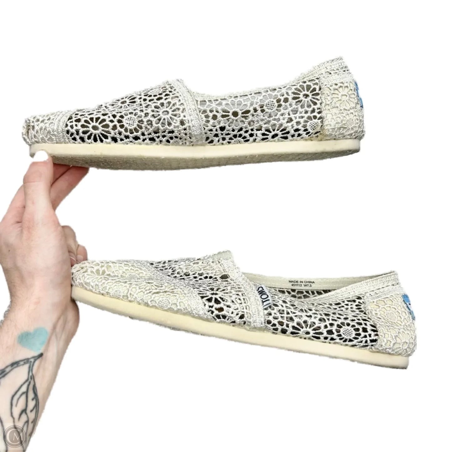 Shoes Flats By Toms In Cream, Size: 7.5