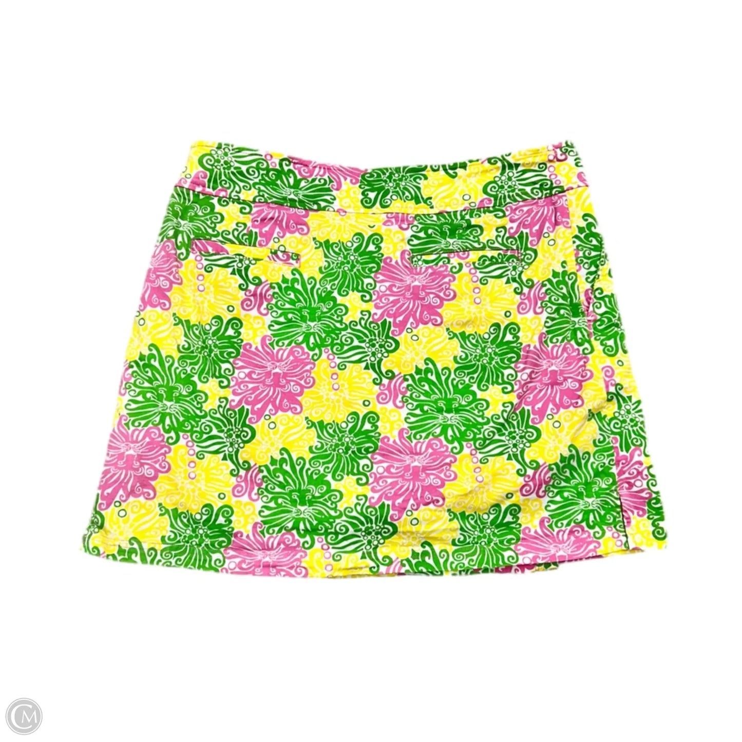 Skort Designer By Lilly Pulitzer In Green & Pink, Size: 10
