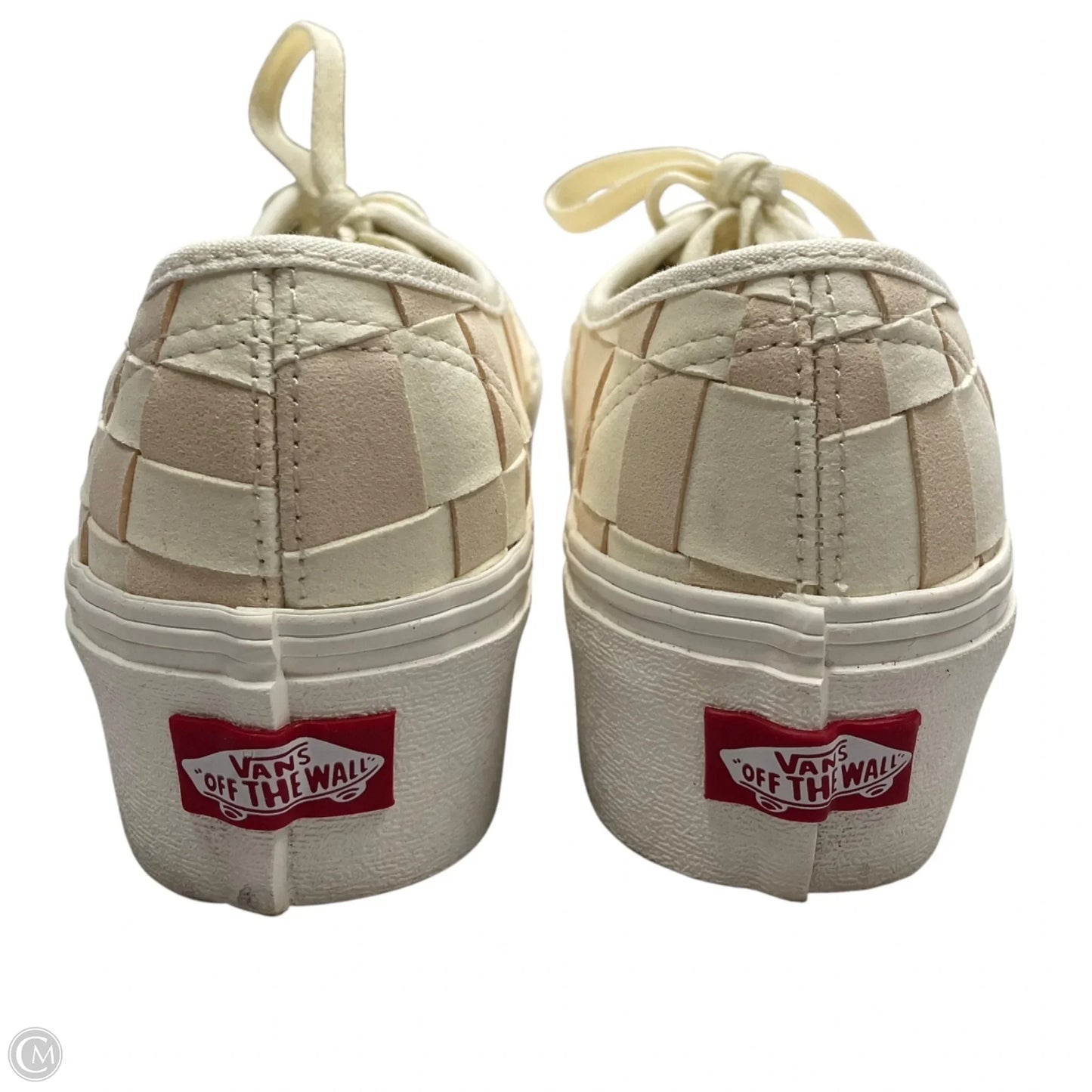 Shoes Sneakers Platform By Vans In Pink & White, Size: 5.5